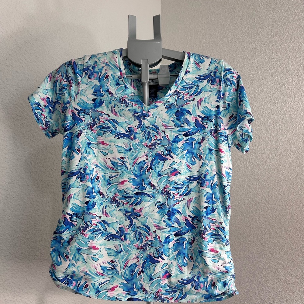 Island Collection ,Stella Parker Floral V-Neck Women’s top M